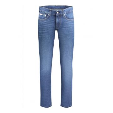 Blugi barbati cu talie medie - croiala Slim fit -  Bleumarin - L32