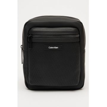 Geanta crossbody din piele ecologica cu buzunar frontal