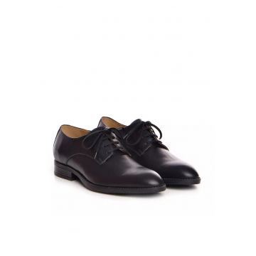 Pantofi barbati  model 001 piele naturala box negru
