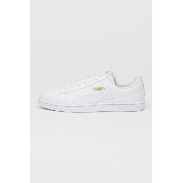 Pantofi sport de piele ecologica cu talpa plata - Alb