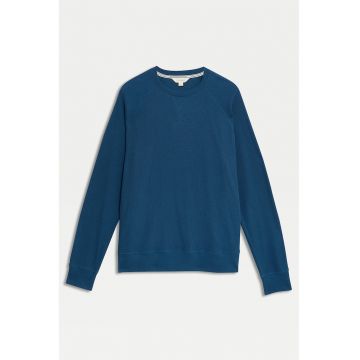 Bluza de casa cu maneci raglan - Albastru prafuit