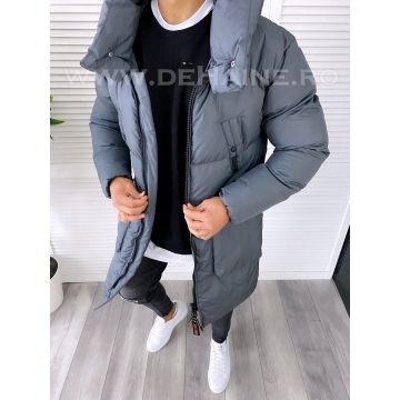 Geaca barbati groasa gri petrol de iarna cu mic defect DEF558  D0-5