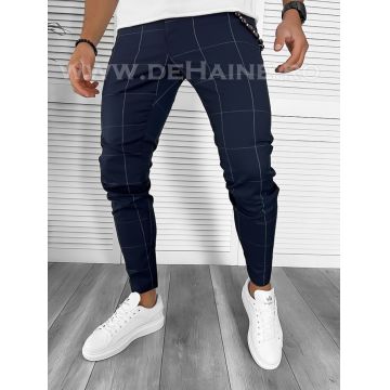Pantaloni barbati casual regular fit bleumarin B7884  D4-4.1