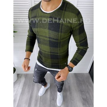 Bluza barbati kaki slim fit 5039 O3-4.2