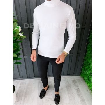 Helanca barbati slim fit alba  CU MIC DEFECT DEF6618 O4-2.2