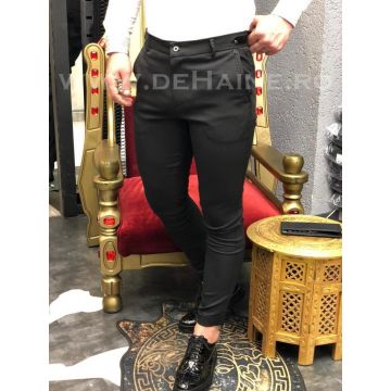 Pantaloni barbati eleganti negri B5514 O3-3.3