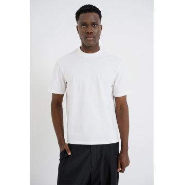 Tricou cu decolteu la baza gatului Dapolino - Alb