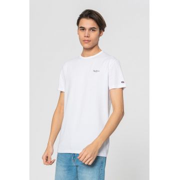 Tricou slim fit Original Basic - Alb