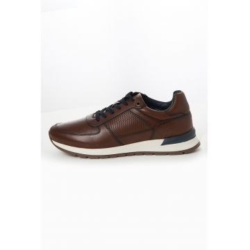 Pantofi sport wedge de piele