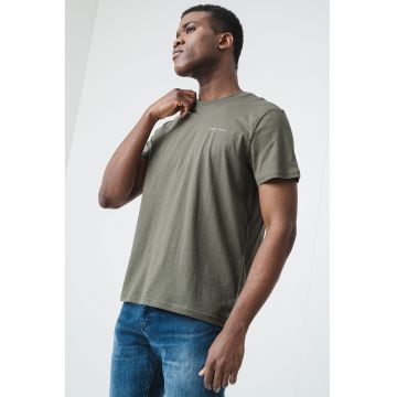 Tricou slim fit de bumbac organic