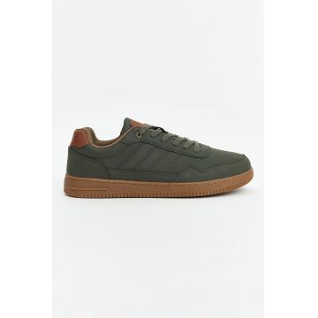 Pantofi sport din piele ecologica cu model uni