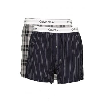 Set de boxeri slim fit din bumbac cu model - 2 perechi