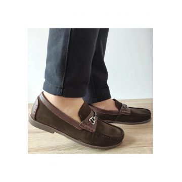 Pantofi Casual Barbati  640006B 40-2 Maro Velur - Maro Velur