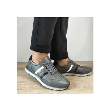 Pantofi Casual Barbati  B67-2101 Gri - Gri