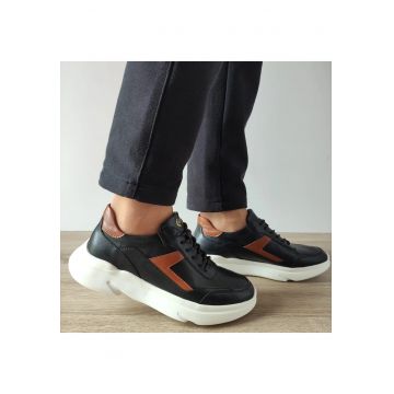 Pantofi Casual Barbati  Gb1950-53 Negri + Maro - Negru + Maro