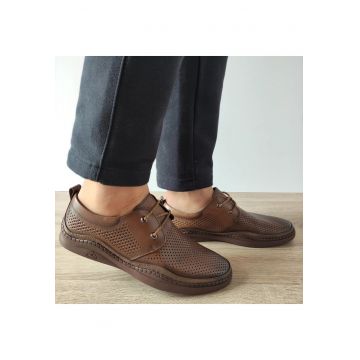 Pantofi Perforati Barbati  640004B 02-N Maro - Maro