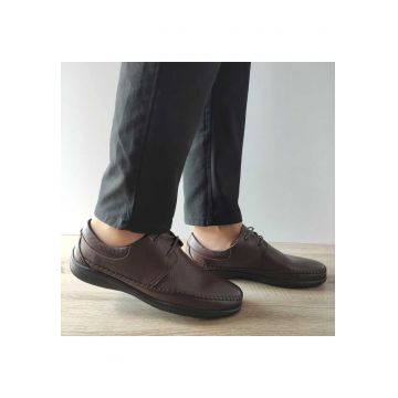 Pantofi Perforati Barbati  Ota 11 C4-N Maro Inchis - Brown