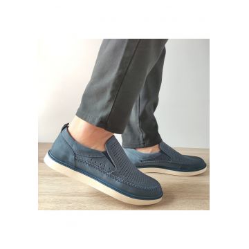 Pantofi Perforati Barbati  Z1248703-5 Bleumarin - Bleumarin