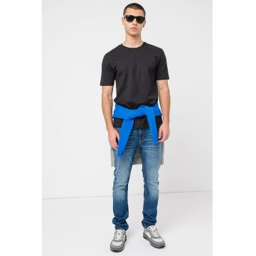 Tricou de bumbac cu decolteu la baza gatului Dimerstee
