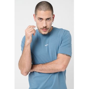 Tricou relaxed fit cu decolteu la baza gatului Chup