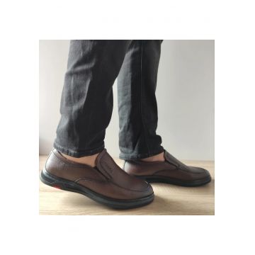 Pantofi Casual Barbati  650035B 02-N Maro - Brown