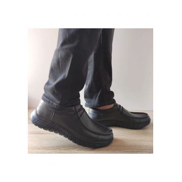 Pantofi Casual Barbati  B64-1453 Negri - Black