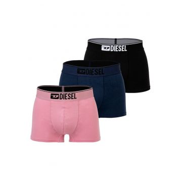 Set de boxeri Damien - 3 perechi - Negru/Albastru inchis/Roz