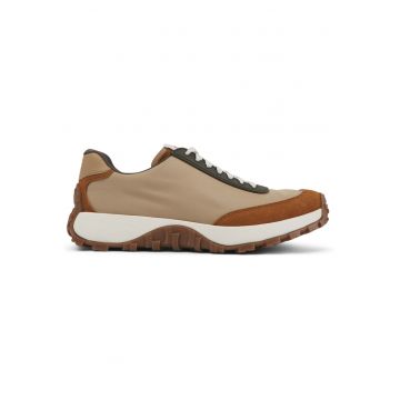 Pantofi sport cu piele nabuc Drift Trail - Maro/Bej