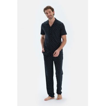 Pijama din amestec de modal cu model