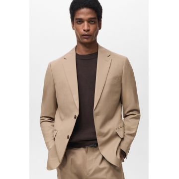 Sacou slim fit din lana virgina