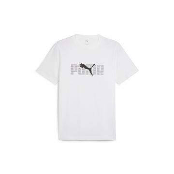 Tricou cu logo si decolteu la baza gatului