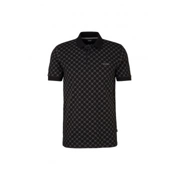 Tricou polo din material pique Paigam - Negru