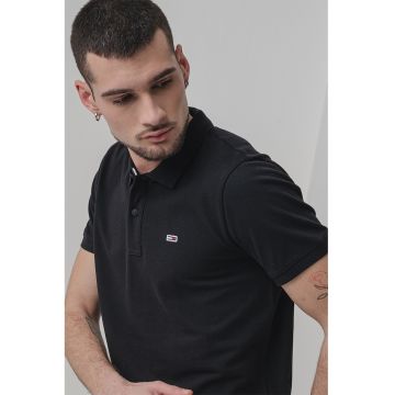 Tricou polo slim fit - Negru