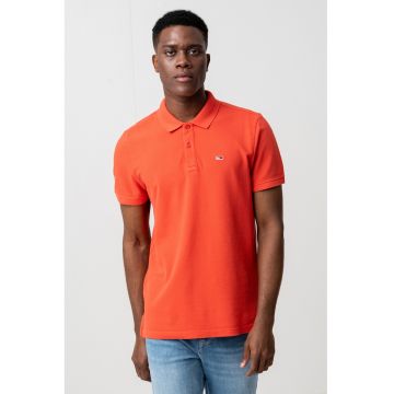 Tricou polo slim fit - Portocaliu mandarina
