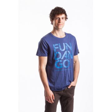 Tricou regular fit cu imprimeu logo Basic T Logo 4 - - Albastru