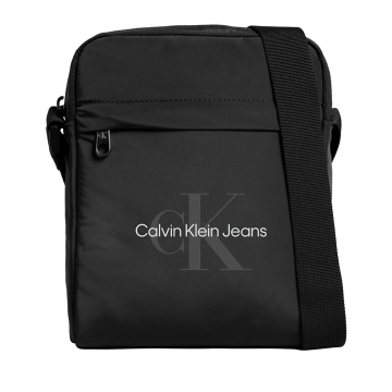 Geantă crossbody bărbați CK Jeans neagră cu logo 3109bgea3000n