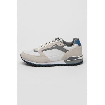 Pantofi sport cu insertii de plasa si piele intoarsa Parkour