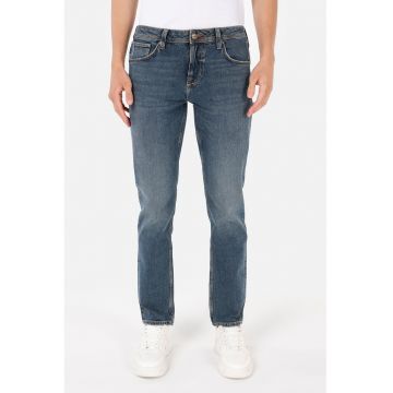 Blugi skinny cu talie medie