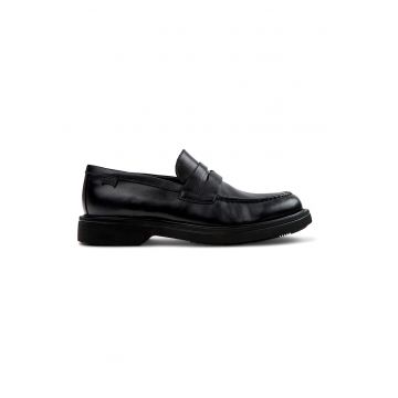 Pantofi loafer de piele Norman - Negru