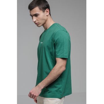 Tricou relaxed fit cu decolteu la baza gatului Chup