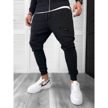 Pantaloni de trening negri  cargo  13037 D3-3.3