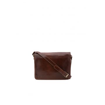 Geanta messenger de piele