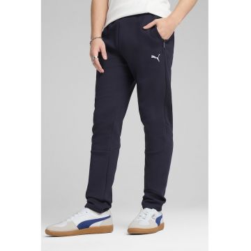 Pantaloni de trening din amestec de bumbac cu detaliu logo