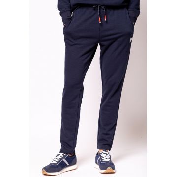 Pantaloni din amestec de bumbac cu logo
