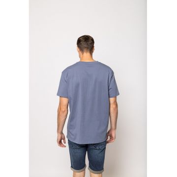 Tricou de bumbac cu decolteu la baza gatului Meren