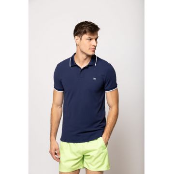 Tricou de bumbac cu fermoar