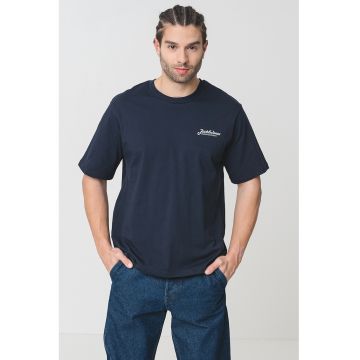 Tricou de bumbac cu logo discret