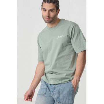 Tricou de bumbac cu logo discret