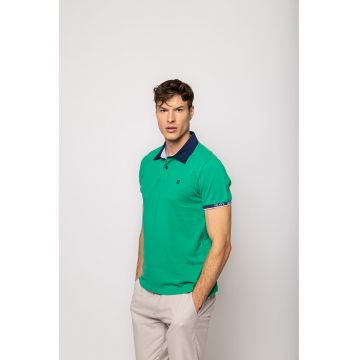 Tricou polo din bumbac pique