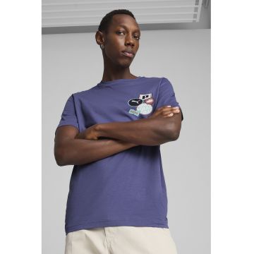 Tricou regular fit de bumbac cu logo